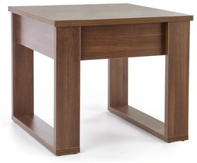 Odkládací stolek NEA SQUARE 60 cm hnědý ořech