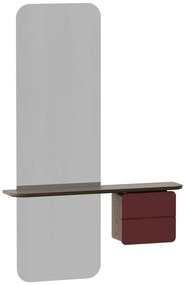 Červeno-hnedá predsieňová zostava v dekore duba One More Look – UMAGE