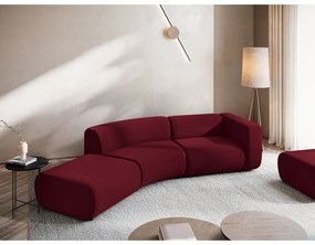 Vínovočervená zamatová leňoška (ľavý roh) Ekahi – Makamii