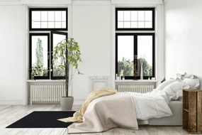 Lano, AKCIA: 80x150 cm Kusový koberec Nano Smart 800 čierny, čierna, chodba / predsieň