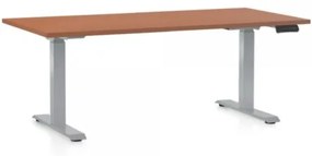 Výškovo nastaviteľný stôl OfficeTech D 160 x 80 cm, šedá podnož