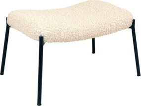 Krémovobiela podnožka z umelej kožušiny Glasgow – House Nordic