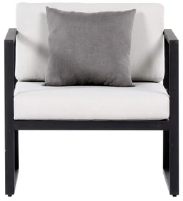 Sensum Skepparholmen Lounge kreslo, 73 × 75 × 66 cm, oceľ, textil, čierna