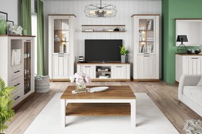 TV stolík Country 25 163 cm dub Stirling/borovice Andersen