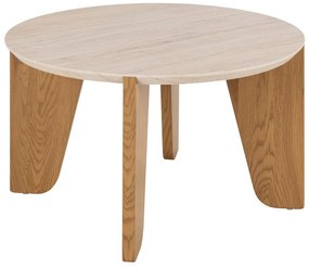 Konferenční stolek Dockland dub divoký/travertin