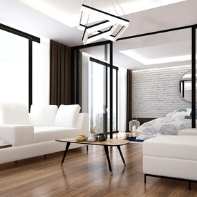 Závesné LED svietidlo Nero, 2x LED 80w, 4000k, b