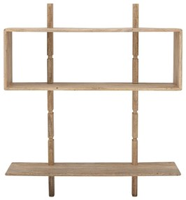Nástenná knižnica z mangového dreva v prírodnej farbe 96,5x110,5 cm Millian – Bloomingville
