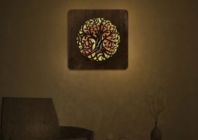 Obraz Strom života s led podsvietením na batériu