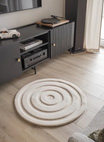 Kúpeľňový koberček MOYO CIRCLE béžový kruh