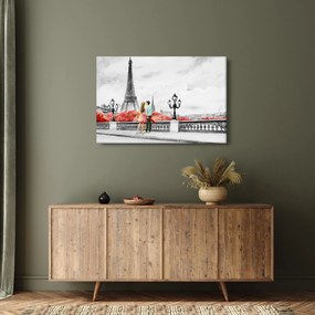 Obraz - Milenci v Paríži (90x60 cm)