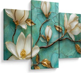 Obraz - 3D magnólia (90x60 cm)