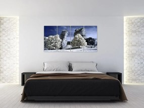 Zimná krajina - obraz do bytu