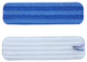 Mop na suchý zips Premium, 47 cm - mikrovlákno, modrá
