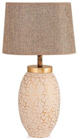 Stolná lampa 1xE27/40W/230V béžová/zlatá
