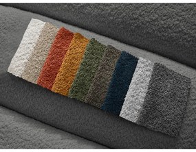 Tmavosivá podnožka z textílie buklé Annecy – Bobochic Paris