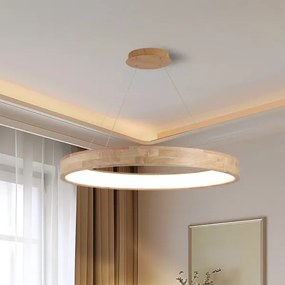 Brilagi - LED luster na lanku FALCON WOOD LED/60W/230V 3000/4000/6000K 80 cm drevo