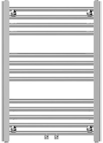 Mexen Mars, vykurovacie teleso 700x500 mm, 224 W, chrómová, W110-0700-500-00-01