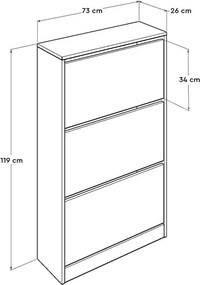 Skrinka na topánky Sven White II, L