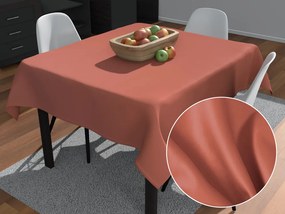 Biante Štvorcový bavlnený saténový obrus ST-011 Tehlový 140x140 cm