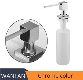 Dizajnový dávkovač mydla - 2 varianty Chróm