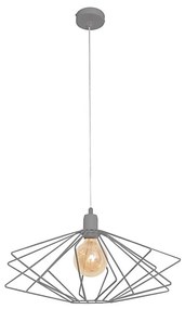 Luster SATURN 1xE27/15W/230V šedá