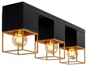 Lucide 21120/03/30 - Stropné svietidlo RIXT 3xE27/40W/230V čierna
