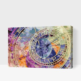 Gario Maľovanie podľa čísel Farebný orloj Rozmery: 100 x 80 cm, Rámovanie: S vnútorným rámom