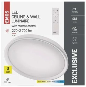 EMOS LED prisadené svietidlo ILVI, 45W, 2700lm, stmievateľné, biele