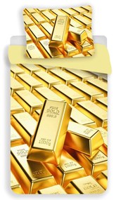 3D obliečky z mikrovlákna GOLD, žlté Rozmer obliečky: 70 x 90 cm | 140 x 200 cm