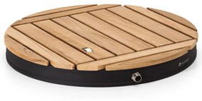 Blumfeldt Sumatra Teak Round, záhradná sprcha, hliník, tíkové drevo, rukoväť