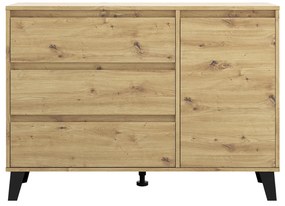 Komoda BOGAN 1D3S, dub artisan