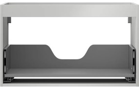 Mexen Box-A, závesná skrinka 80 cm, 1 zásuvka, sivá matná, 91AX0-0800-470-1-62