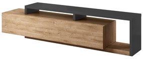 TV stolík Bilsby Typ 40 (dub ribbec + sivá). Akcia -20%. Vlastná spoľahlivá doprava až k Vám domov. 1030329