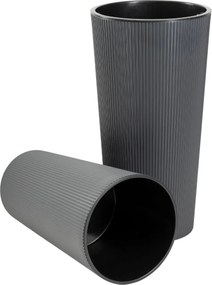 PLASTOVÝ KVETINÁČ URBANIKA ECO 57X29,5 CM ANTRACITOVÁ