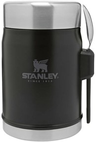 STANLEY termoska jedálenská 400ml s lyžicou/vidličkou čierna mat