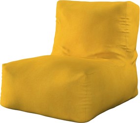 Sedací vak v tvare kresla - jednofarebný farba produktu žltá látka zapletaná