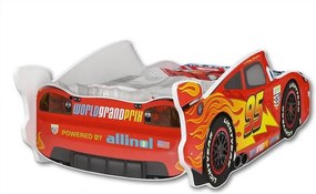 DO Posteľ auto Mcqueen Bieločervené