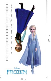 PIPPER. Samolepka na stenu "Detský meter - Elsa a Anna"