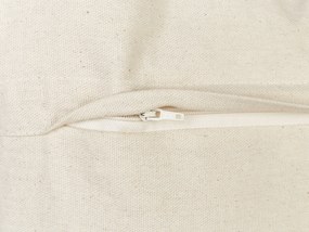 Sada 2 bavlnených vankúšov 45 x 45 cm béžová OBERONIA Beliani
