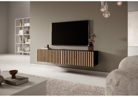 TV skrinka/stolík Tenessie 138  (čierna + dub artisan). Vlastná spoľahlivá doprava až k Vám domov. 1098789