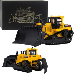 Buldozér rýpadlo Huina kovový stavebný model 1:50