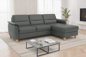 XXXLutz ROHOVÁ SEDAČKA, textil, koža, antracitová Sit & More - Sedačky - 00014403323F