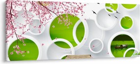 Obraz - Mólo nad jazerom (120x50 cm)