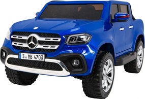 Ramiz Mercedes Benz triedy X pickup elektrické autíčko pre deti lakované modré 4x4