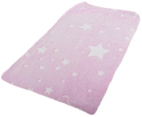 Verk Svietiaca deka Soft Dreams Stars, 150 x 180 cm ružová