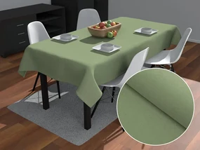 Biante Veľký dekoračný obdĺžnikový obrus BKU-118 Sivozelený 260x320 cm