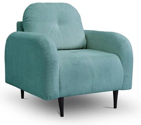 Čalúnené kreslo CLOUDY tyrkysové