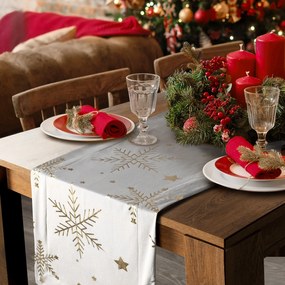 VIANOČNÝ BEHÚŇ NA STÔL ELEGANCE3 40X140 CM VZOROVANÝ