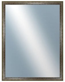 DANTIK - Zrkadlo v rámu, rozmer s rámom 70x90 cm z lišty NEVIS zelená (3054)