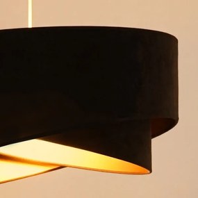 Brilagi - LED Luster na lanku LYRA 1xE27/15W/230V tmavohnedá/zlatá